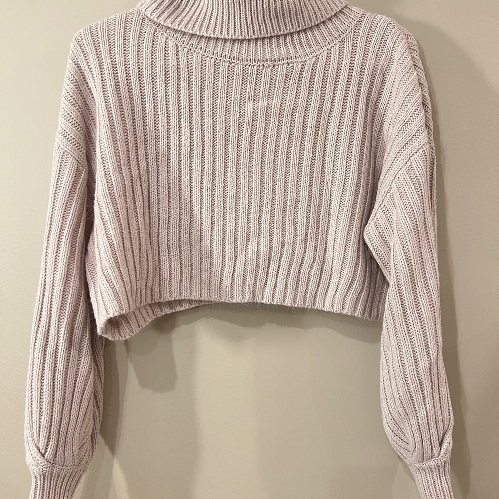 Streetwear Society Ribbed Cowl Neck Sweater - khaki colour - Picture 2 of 3